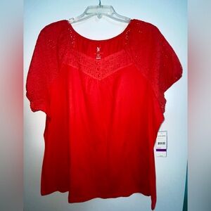 NWT Studio Works Vibrant Red Blouse